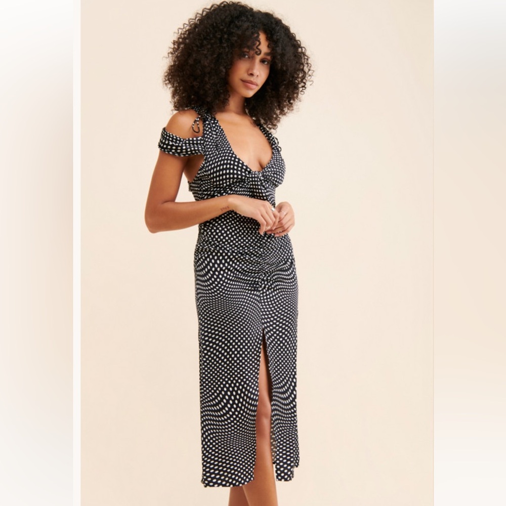 For Love & Lemons Beth Midi Dress NWT - Picture 5 of 6